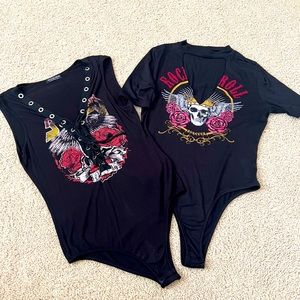 2 fashion nova bodysuits